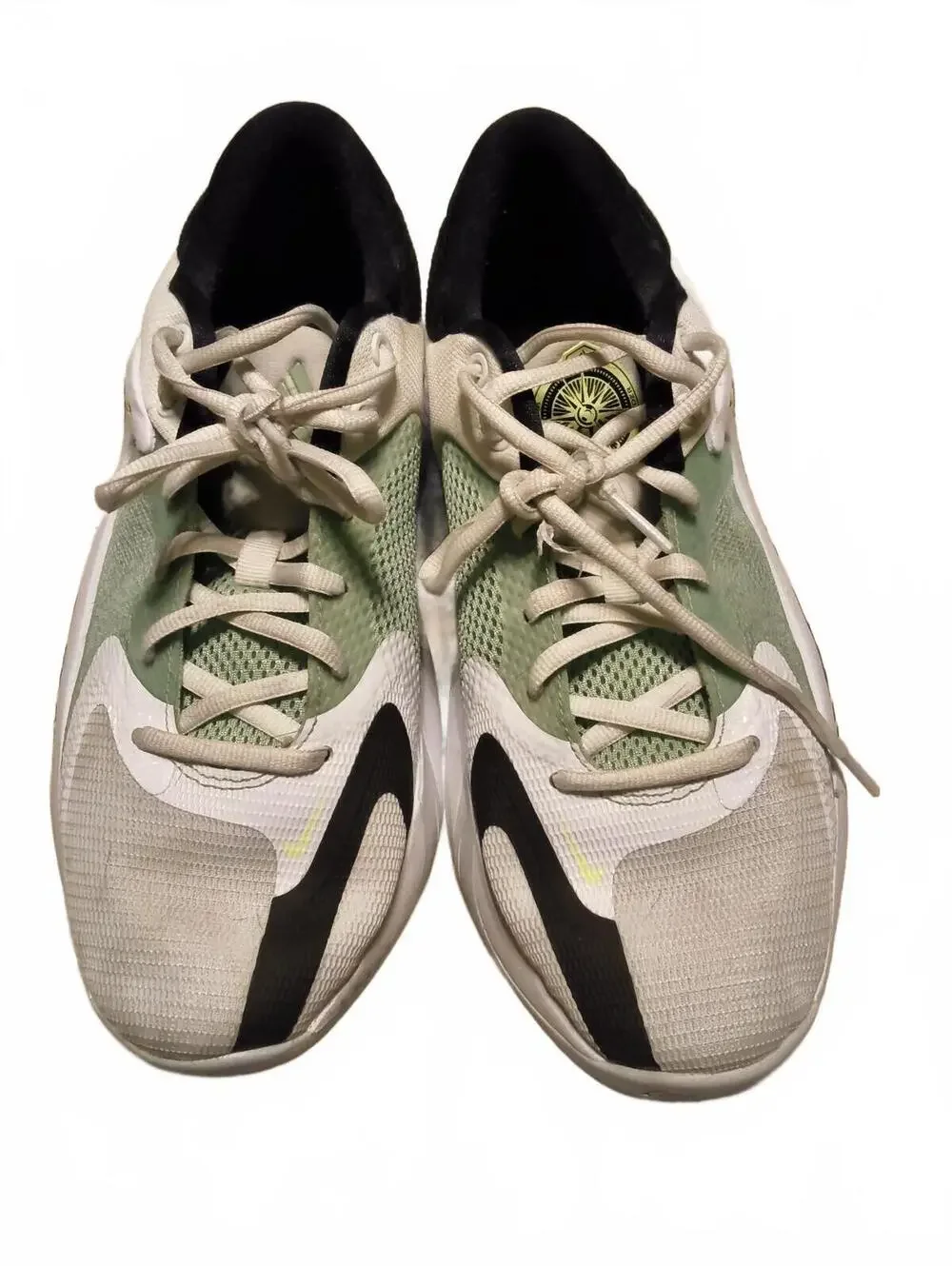 Nike Freak 1 Basketball Shoes Size 7Y White Green Black